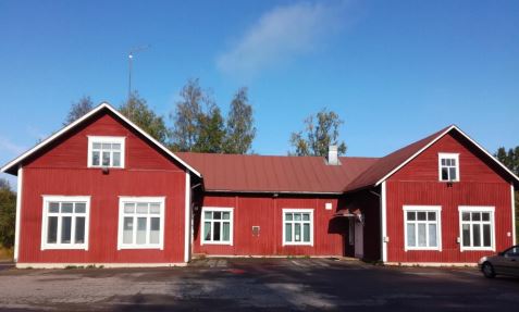 Heikinhovi Siikajoki, punainen puurakennus.