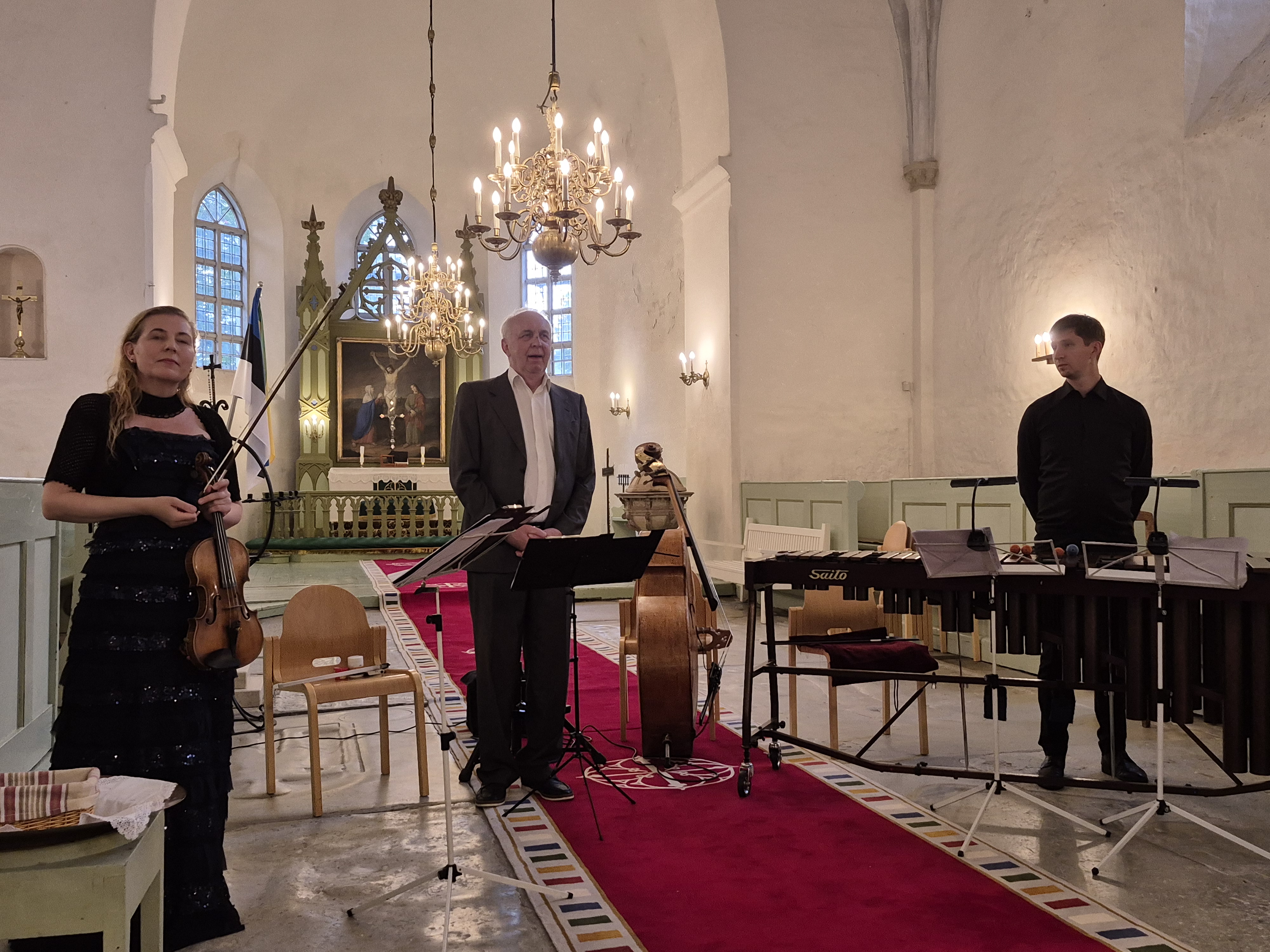 Kullamaan  kirkossa levyn julkistaminen ja urkukonsertti. Valtiovarainministeri Aivar Söerd. Kuva Katre Kul...