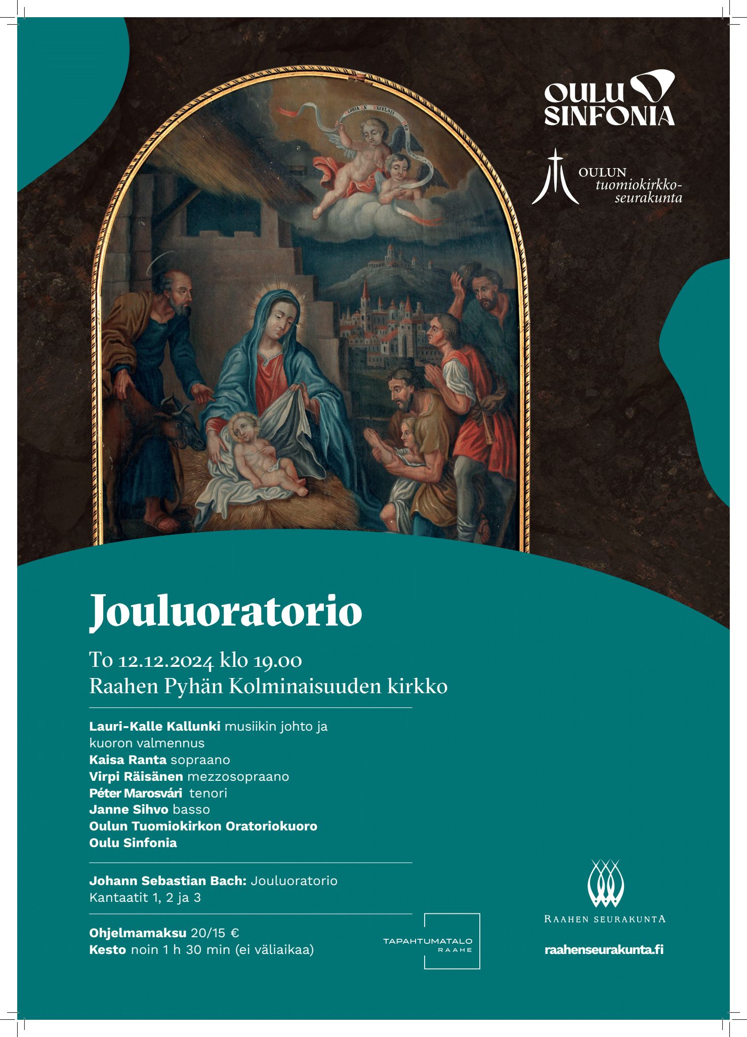 Ilmoitus Jouluoratorio-konsertista