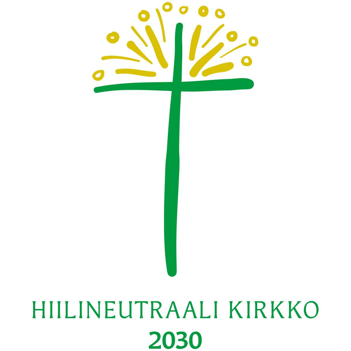 hiilineutraalikirkko logo ristin kuva.