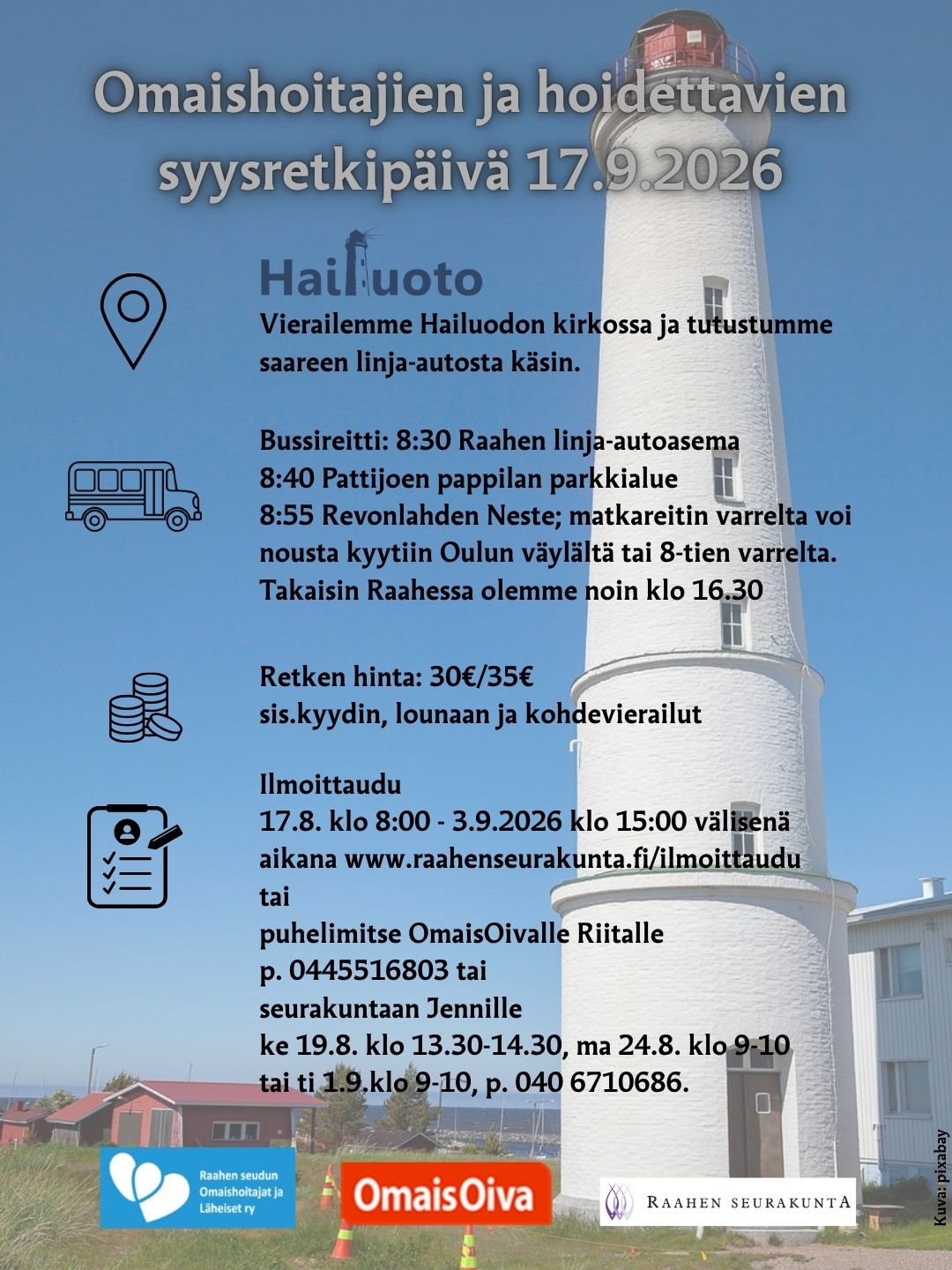 Omaishoitajien ja hoidettavien syysretkipäivän mainos