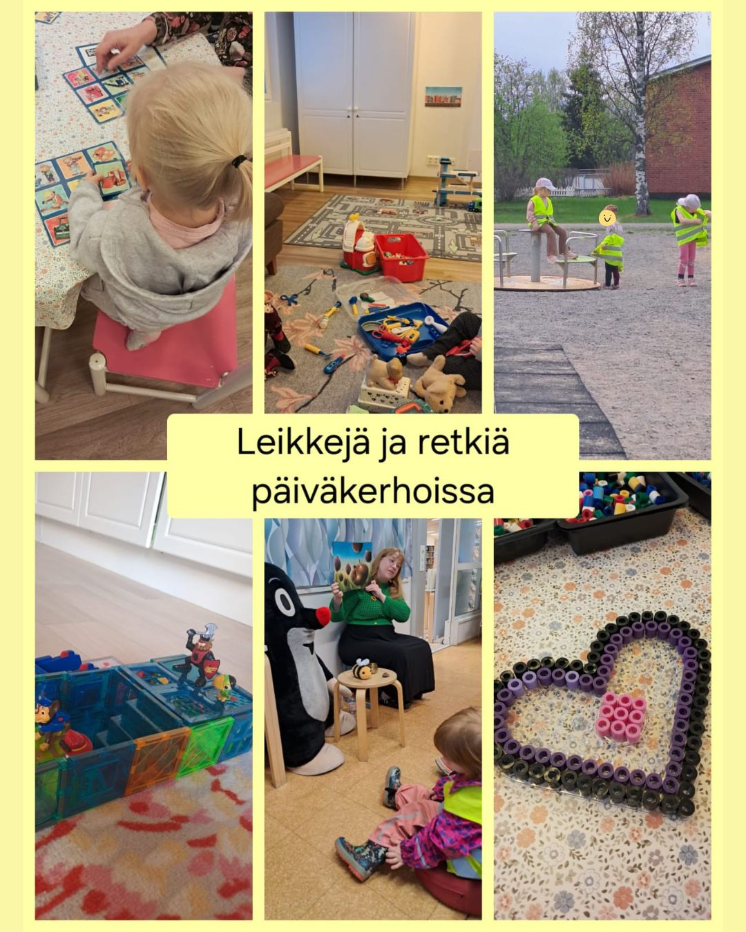 Leikkejä ja retkiä päiväkerhoissa