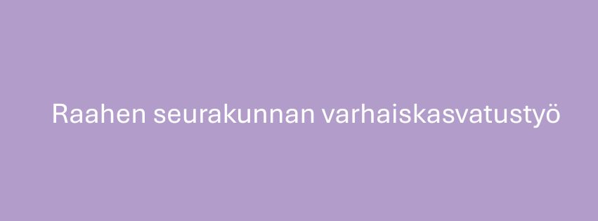 Varhaiskasvatus