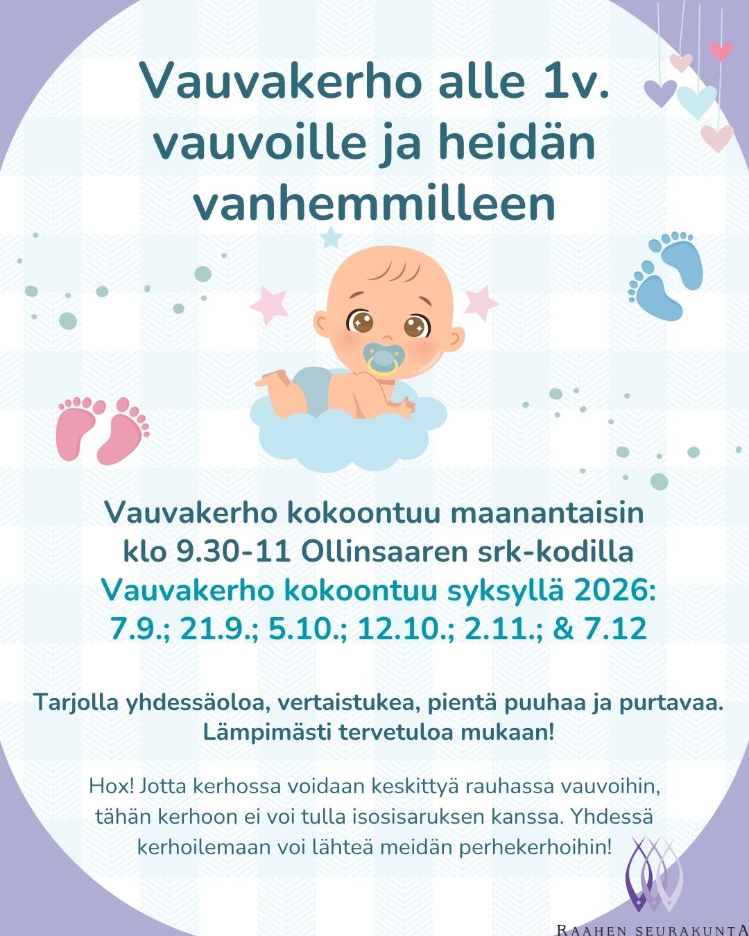 Vauvakerho kokoontuu syksyllä 2026